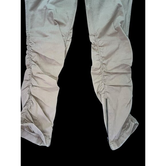 H&M Divided Men's 32 Tan Khakis Jogger Pants Ankle Zippers Drawstring Waist HM - Picture 4 of 8